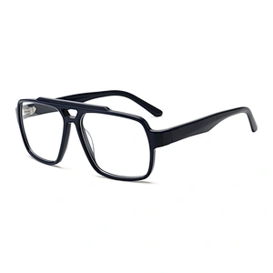 Monture optique en acétate Doube Bridge - Pour hommes
