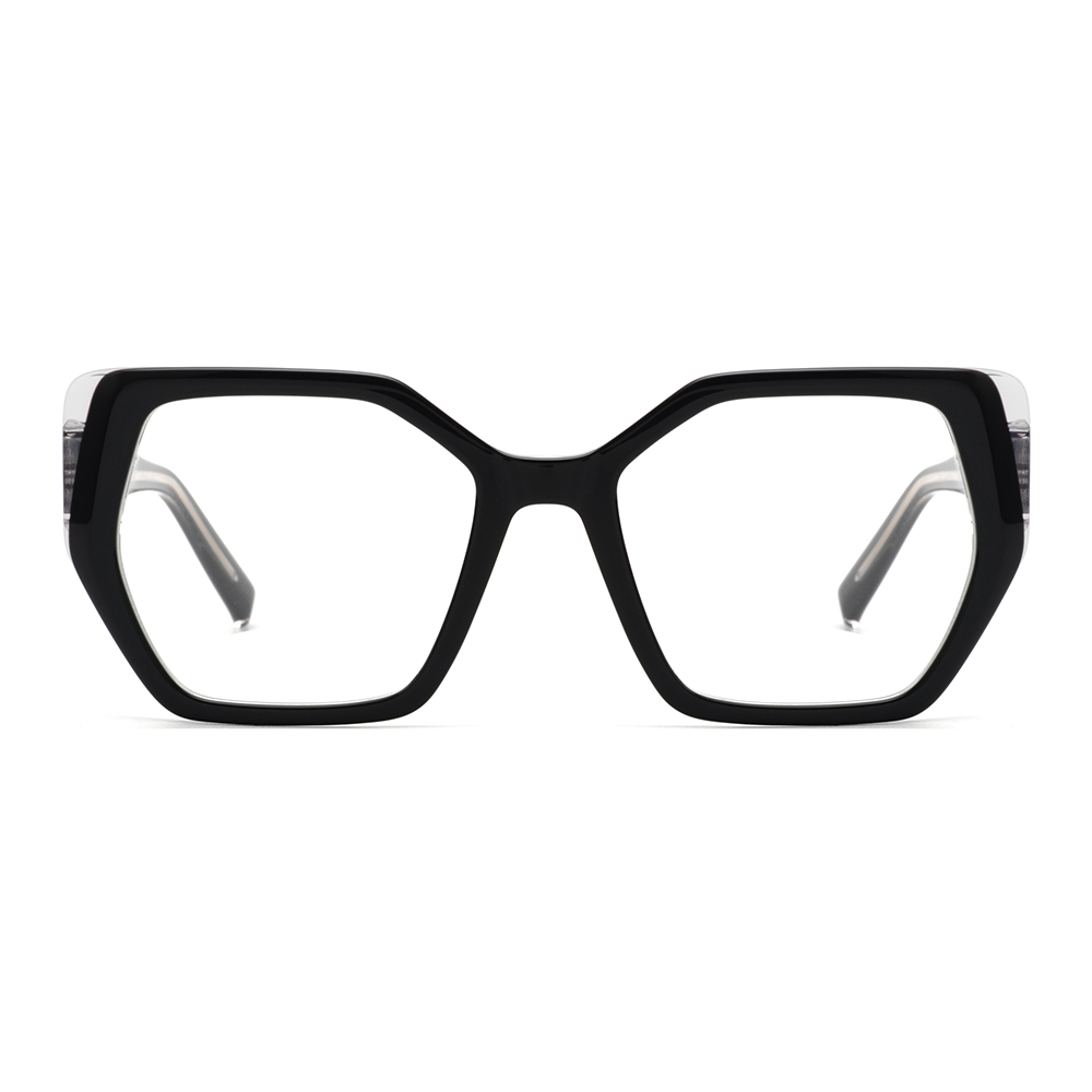 Optische Rahmen aus Acetat mit geometrischer Form – für Frauen