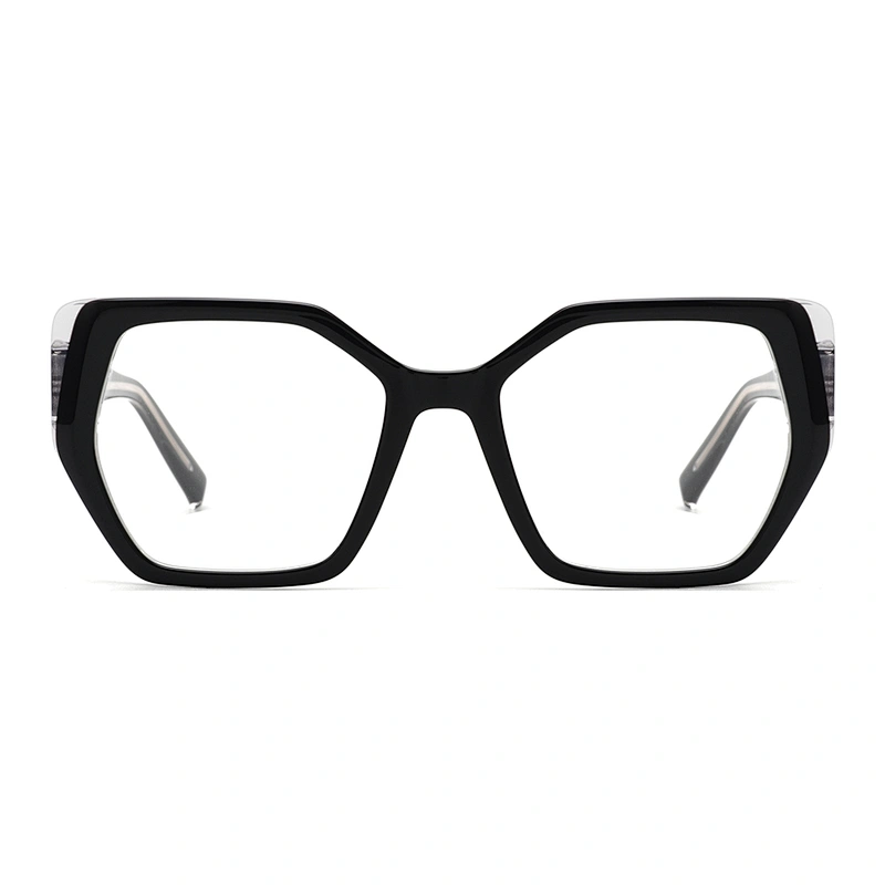Optische Rahmen aus Acetat mit geometrischer Form – für Frauen