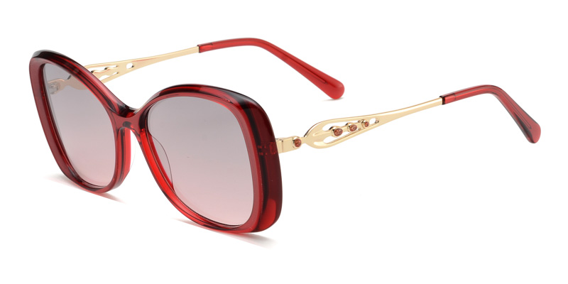 Acetate Oversized sunglasses butterfly style