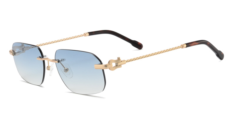 Metal Rimless sunglasses lightweight