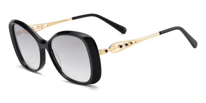Acetate Oversized sunglasses butterfly style
