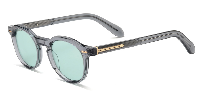 Acetate round sunglasses classic style