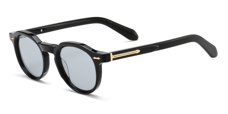 Acetate round sunglasses classic style