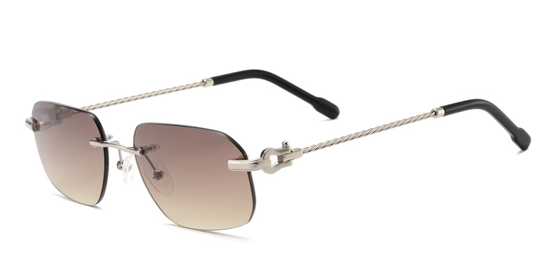 Metal Rimless sunglasses lightweight