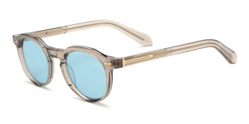 Acetate round sunglasses classic style