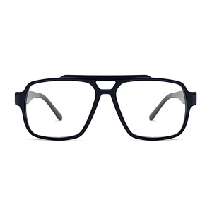 Monture optique en acétate Doube Bridge - Pour hommes