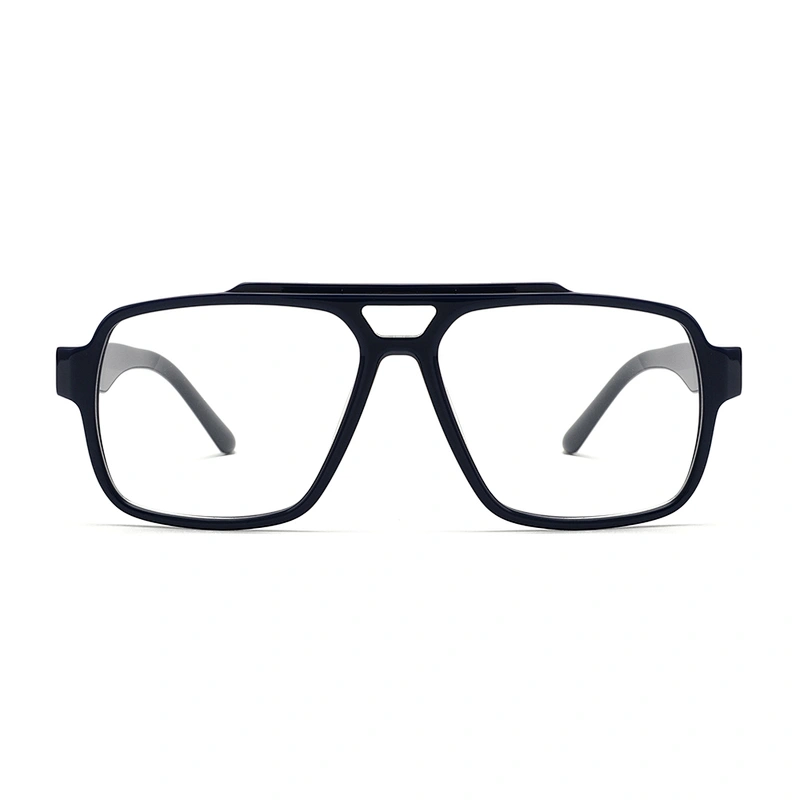 Monture optique en acétate Doube Bridge - Pour hommes