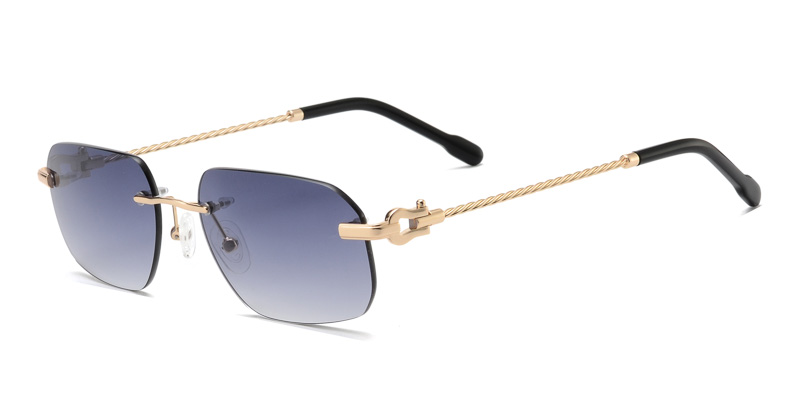 Metal Rimless sunglasses lightweight