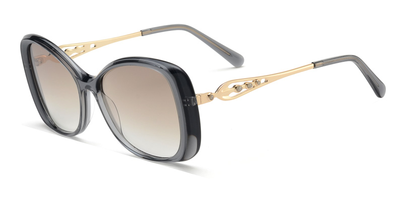 Acetate Oversized sunglasses butterfly style
