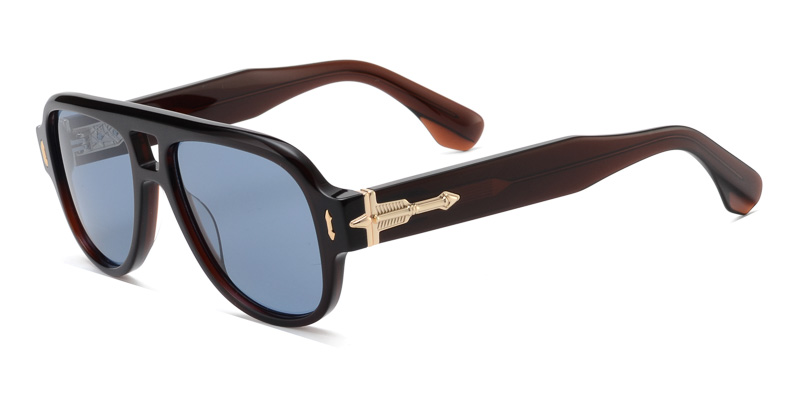 Acetate Aviator sunglasses retro style