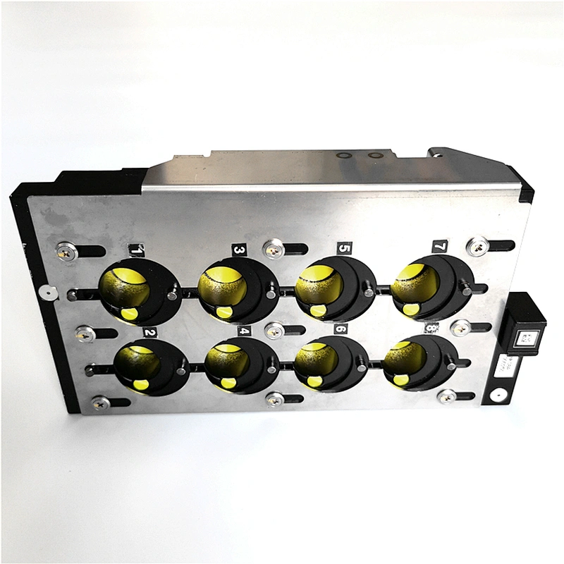 Peças sobressalentes SMT usadas originais FUJI UL03510 G04head Estação de bico de 8 soquetes para máquina pick and place SMT