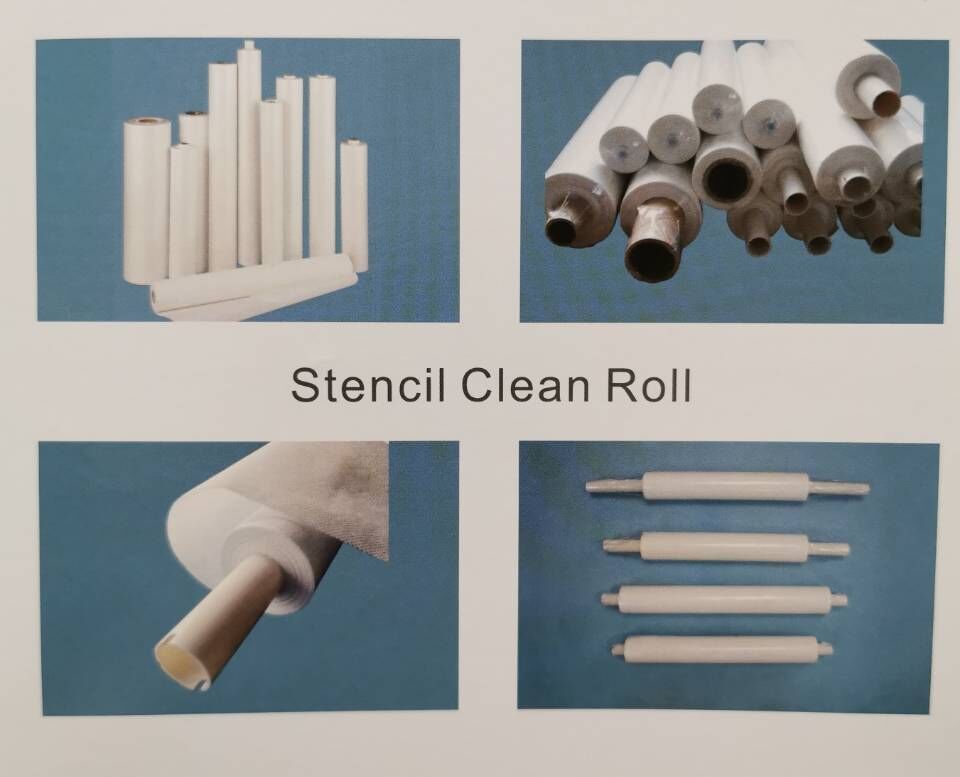 Rolos de papel limpo de estêncil SMT de 45 g / m² de polipropileno de alto desempenho para máquina impressora