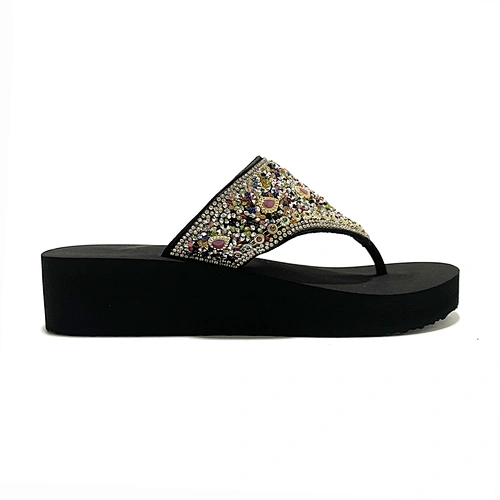 ladies wedge flip flops