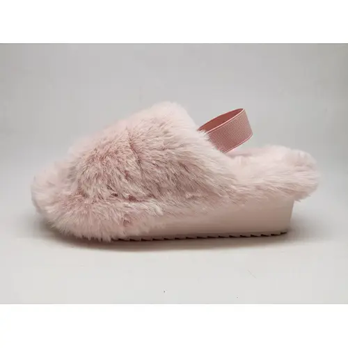 Women's Slip on Faux Fur Slide Slipper