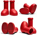 red rain boots for women