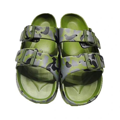 Men's Double Buckle Strap Slide Sandals