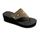 ladies wedge flip flops