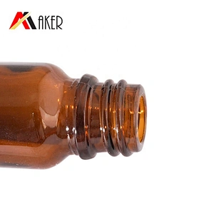 Wholesale round 10 ml amber essential oil glass serum dropper bottle