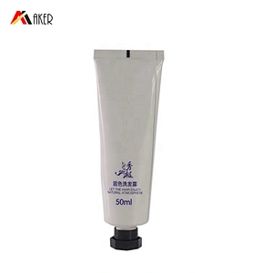 High glossy empty aluminum cosmetic plastic ABL laminated tube for skin care shampoo 50ml