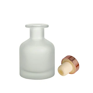 wholesale frost 150ml aroma reed spread incense glass diffuser bottle with cork