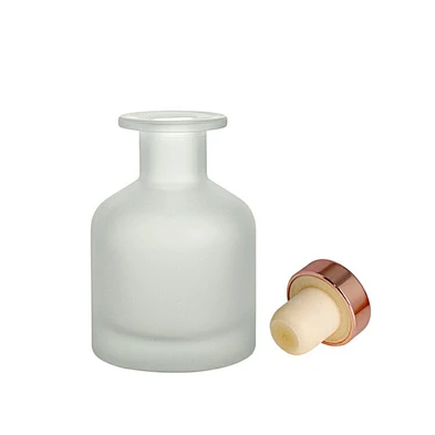 wholesale frost 150ml aroma reed spread incense glass diffuser bottle with cork