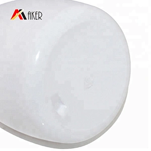 China factory unique round 90ml white PET plastic body lotion bottle with pump