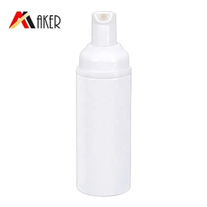 2019 Newest custom design empty PET white 50ml foam pump bottle with covered cap