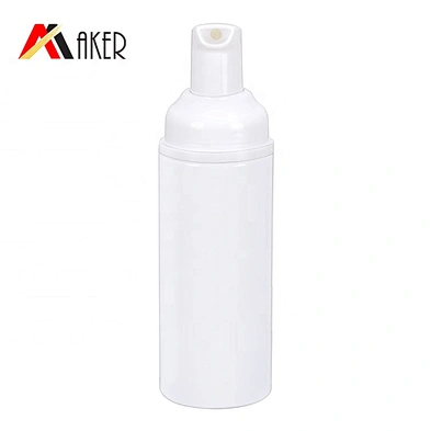 2019 Newest custom design empty PET white 50ml foam pump bottle with covered cap