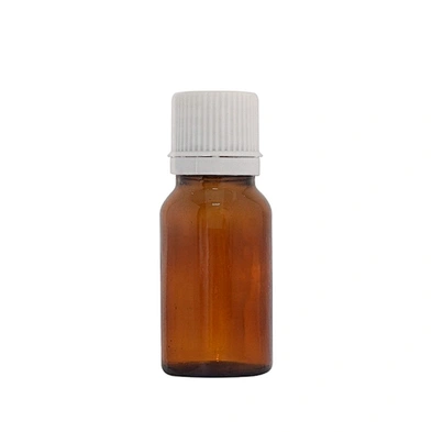 Wholesale round 10 ml amber essential oil glass serum dropper bottle