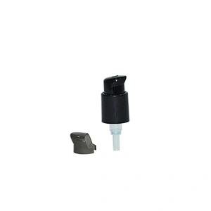 22mm black lotion pump cosmetic bottle cream pump for red hdpe plastic bottle