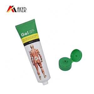 Factory supply customized design 100ml aluminum cosmetic tube with flip top cap