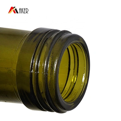 Hot Sale Custom 500ml Square Shape Dark Green Glass Bottle For Olive Oil