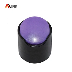 Custom Eco Friendly  28/410 PP Purple and Black Plastic Disc Top Spice Cap for Cosmetic Bottle