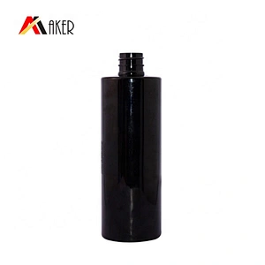 wholesale products china Customized cylinder 500ml white black plastic PET lotion bottle with pump
