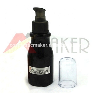 Wholesale 100ml Black Plastic PET Container Matte Empty Cosmetic Lotion Bottle