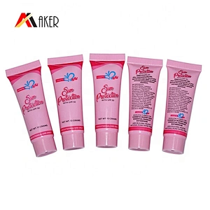 China manufacturer empty round 10ml small diameter cosmetic plastic packaging tube container with lid