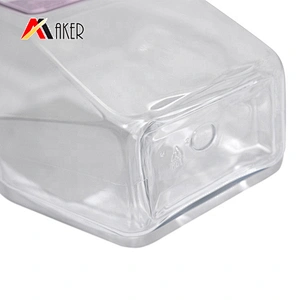 Wholesale empty 950ml unique shape clear PET plastic hand wash bottle liquid shampoo dispenser bottle
