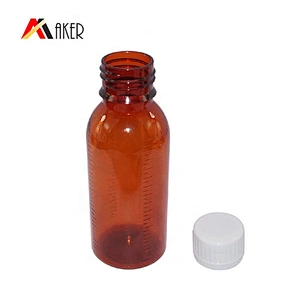 Hot sell 100ml 200ml PET plastic medicine bottle with tamper proof screw cap