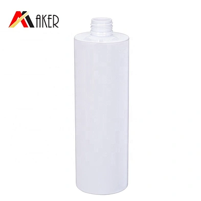 White cylinder pet bottle 250ml 300ml 400ml cosmetic lotion dispenser pump plastic bottle with cover