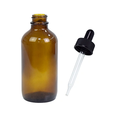 4oz 120ml glass massage dropper bottle personal care pacakging glass essential oil bottle amber bottle wholesale