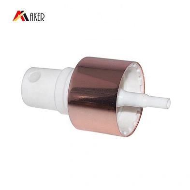 Factory Price High Quality Cosmetic Bottle Pump Fine Mist Sprayer 24/410 Rose Gold Plastic Standard Carton Non Spill 10000pcs
