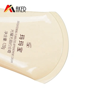 China factory empty custom 120ml cosmetic BB cream plastic packaging tube with luxury acrylic cap