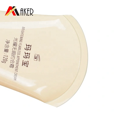 China factory empty custom 120ml cosmetic BB cream plastic packaging tube with luxury acrylic cap