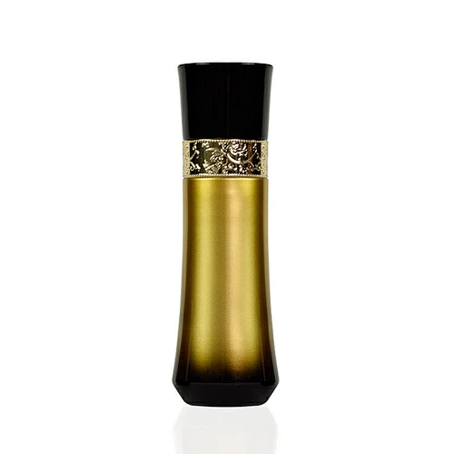60ml black gradient gold cosmetic packaging personal skincare cream lotion pump glass bottle