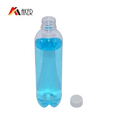 Wholesale BPA free 550ml PET round plastic water bottle with screw cap