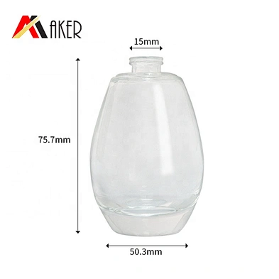 2020 New arrival luxury design glass round shape perfume bottle 50ml
