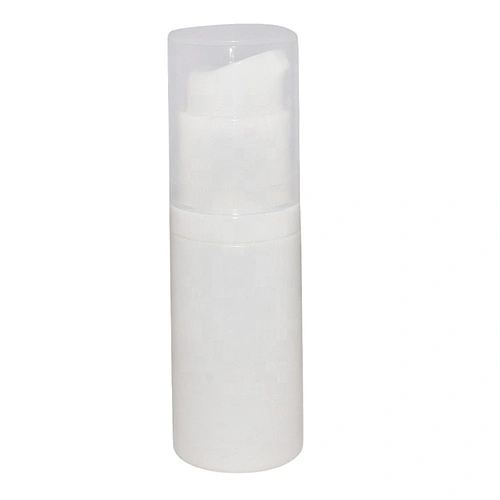 Factory empty 10ml pp plastic cosmetic airless pump lotion bottle with plastic airless pump