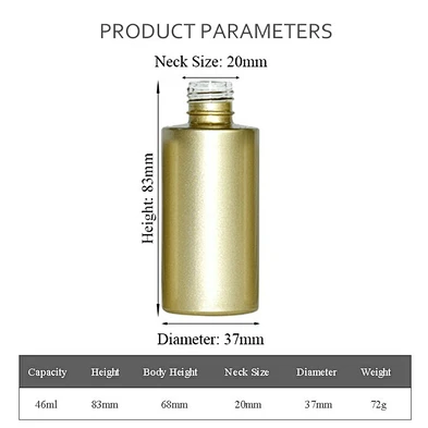 luxury custom glass bottle packaging printing gold 40ml skin care cream pump lotion personal care glass bottle