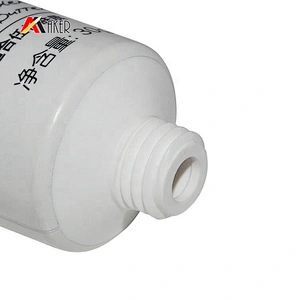 Wholesale 30ml round  hand cream cosmetic plastic laminated tube packaging with white plastic double wall screw cap